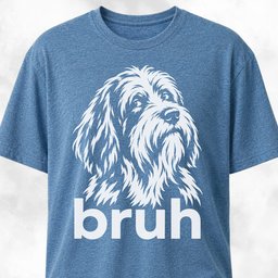 Bruh Bearded Collie T Shirt Gift For Dog Lover