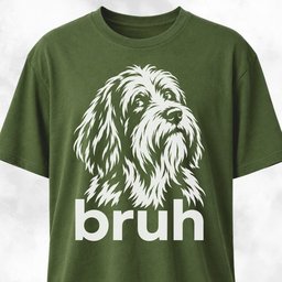 Bruh Bearded Collie T Shirt Gift For Dog Lover