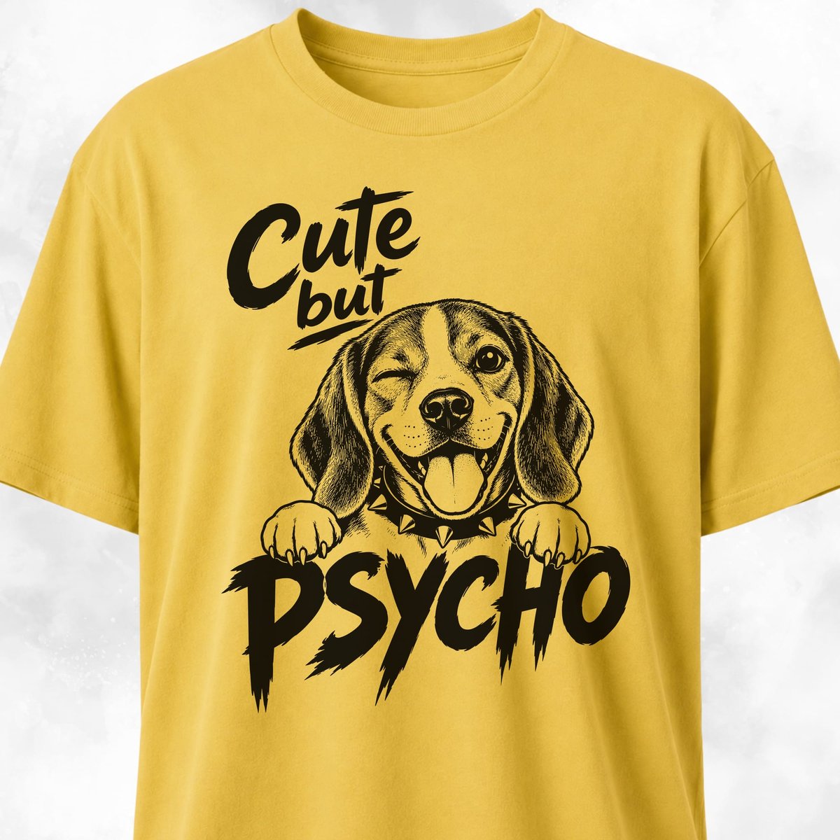 Cute But Psycho Beagle T Shirt Gift For Dog Lover