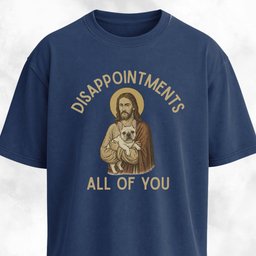 Disappointed Jesus Frenchie Edition T Shirt Gift For Dog Lover