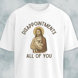 Disappointed Jesus Frenchie Edition T Shirt Gift For Dog Lover