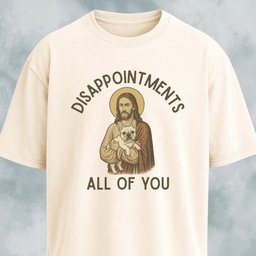 Disappointed Jesus Frenchie Edition T Shirt Gift For Dog Lover