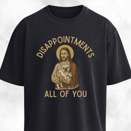 Disappointed Jesus Frenchie Edition T Shirt Gift For Dog Lover