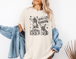 Born To Dilly Dally Frenchie T Shirt Gift For Dog Lover