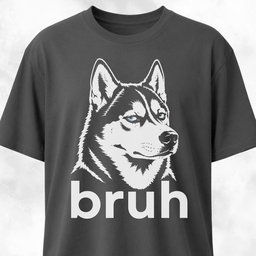 Bruh Siberian Husky T Shirt Gift For Dog Lover
