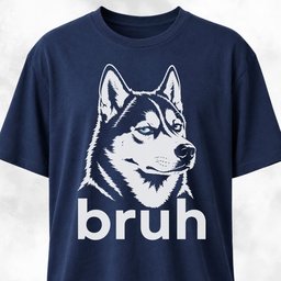 Bruh Siberian Husky T Shirt Gift For Dog Lover