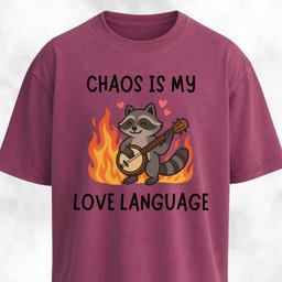 Chaos Is My Love Language T Shirt Gift For Dog Lover