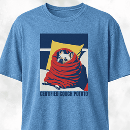 Certified Couch Potato Frenchie T Shirt Gift For Dog Lover