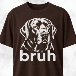 Bruh Labrador T Shirt Gift For Dog Lover