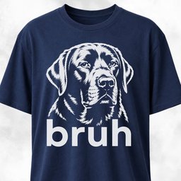 Bruh Labrador T Shirt Gift For Dog Lover