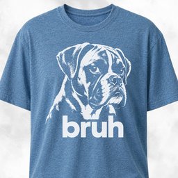 Bruh Boxer T Shirt Gift For Dog Lover