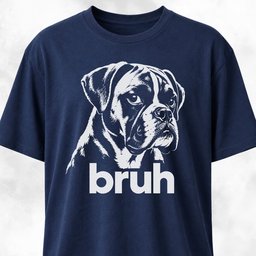 Bruh Boxer T Shirt Gift For Dog Lover