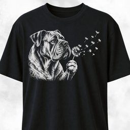Cane Corso Blowing Dandelion T Shirt Gift For Dog Lover