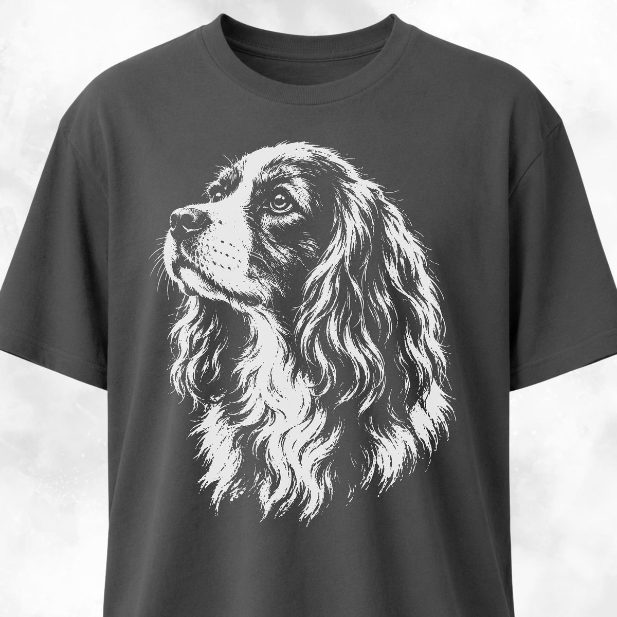 Cavalier King Charles Spaniel Portrait T Shirt Gift For Dog Lover