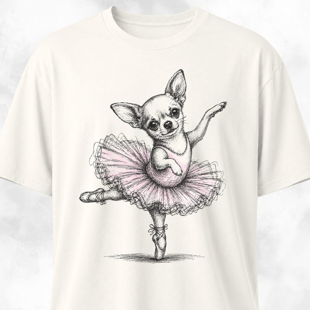 Chihuahua Ballerina T Shirt Gift For Dog Lover