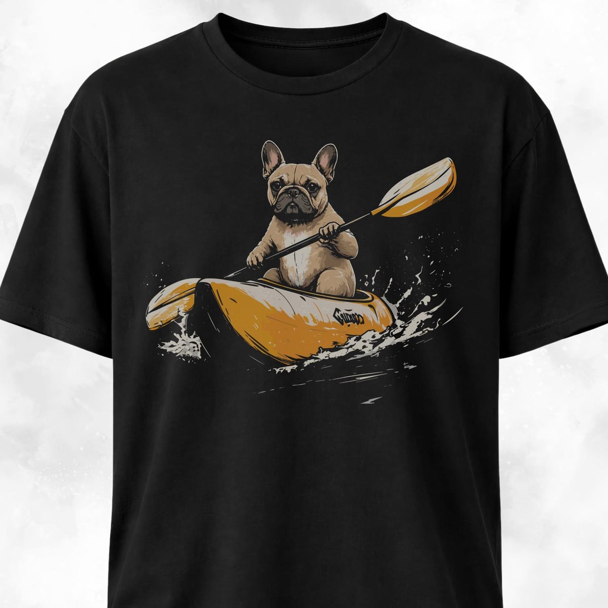 Canoe Frenchie T Shirt Gift For Dog Lover