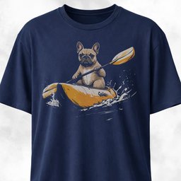 Canoe Frenchie T Shirt Gift For Dog Lover