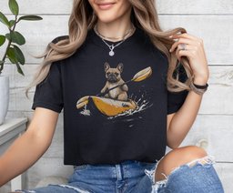 Canoe Frenchie T Shirt Gift For Dog Lover