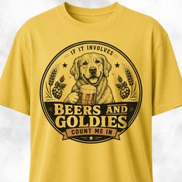 Count Me In Goldie T Shirt Gift For Dog Lover