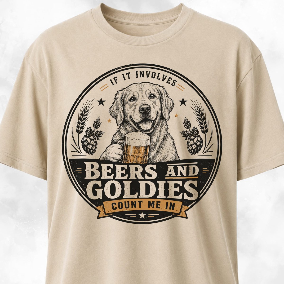 Count Me In Goldie T Shirt Gift For Dog Lover