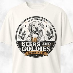 Count Me In Goldie T Shirt Gift For Dog Lover