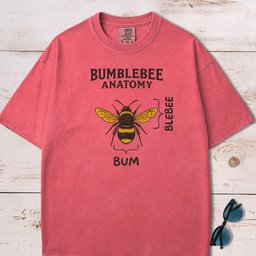 Bumblebee Anatomy Funny T Shirt Gift For Dog Lover