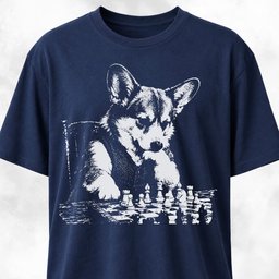 Chess Corgi T Shirt Gift For Dog Lover