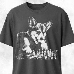 Chess Corgi T Shirt Gift For Dog Lover