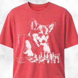 Chess Corgi T Shirt Gift For Dog Lover