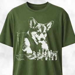 Chess Corgi T Shirt Gift For Dog Lover