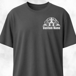 Custom Pocket Design Beagle T Shirt Gift For Dog Lover