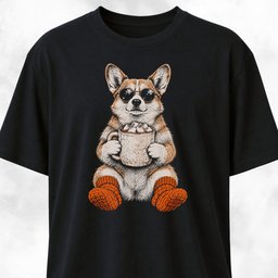 Cozy Corgi T Shirt Gift For Dog Lover