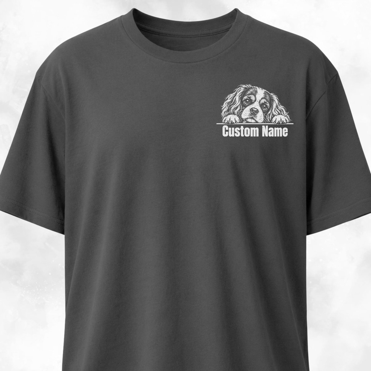 Custom Pocket Design Cavalier King Charles Spaniel T Shirt Gift For Dog Lover