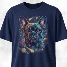 Cosmic French Bulldog T Shirt Gift For Dog Lover
