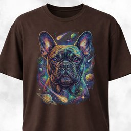 Cosmic French Bulldog T Shirt Gift For Dog Lover