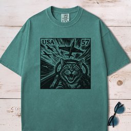Cat Jet Selfie Postage Stamp T Shirt Gift For Cat Lover