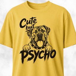 Cute But Psycho Cane Corso T Shirt Gift For Dog Lover