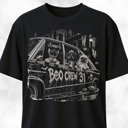 Boo Crew Frenchies Gang In A Car T Shirt Gift For Dog Lover