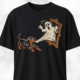 Dachshund Tugs A Haunted Portrait T Shirt Gift For Dog Lover