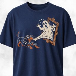 Dachshund Tugs A Haunted Portrait T Shirt Gift For Dog Lover
