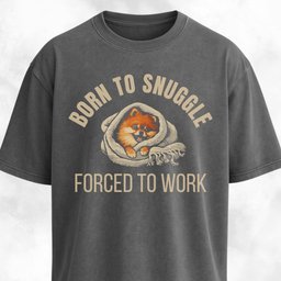 Born To Snuggle Pomeranian T Shirt Gift For Dog Lover