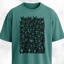 Cute Frenchies Crowd T Shirt Gift For Dog Lover