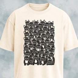 Cute Frenchies Crowd T Shirt Gift For Dog Lover