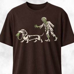 Dachshund With Zombie Hand T Shirt Gift For Dog Lover