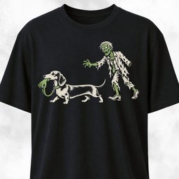 Dachshund With Zombie Hand T Shirt Gift For Dog Lover