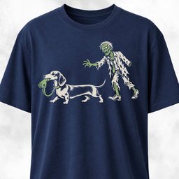 Dachshund With Zombie Hand T Shirt Gift For Dog Lover