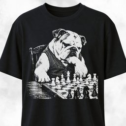 Chess Bulldog T Shirt Gift For Dog Lover