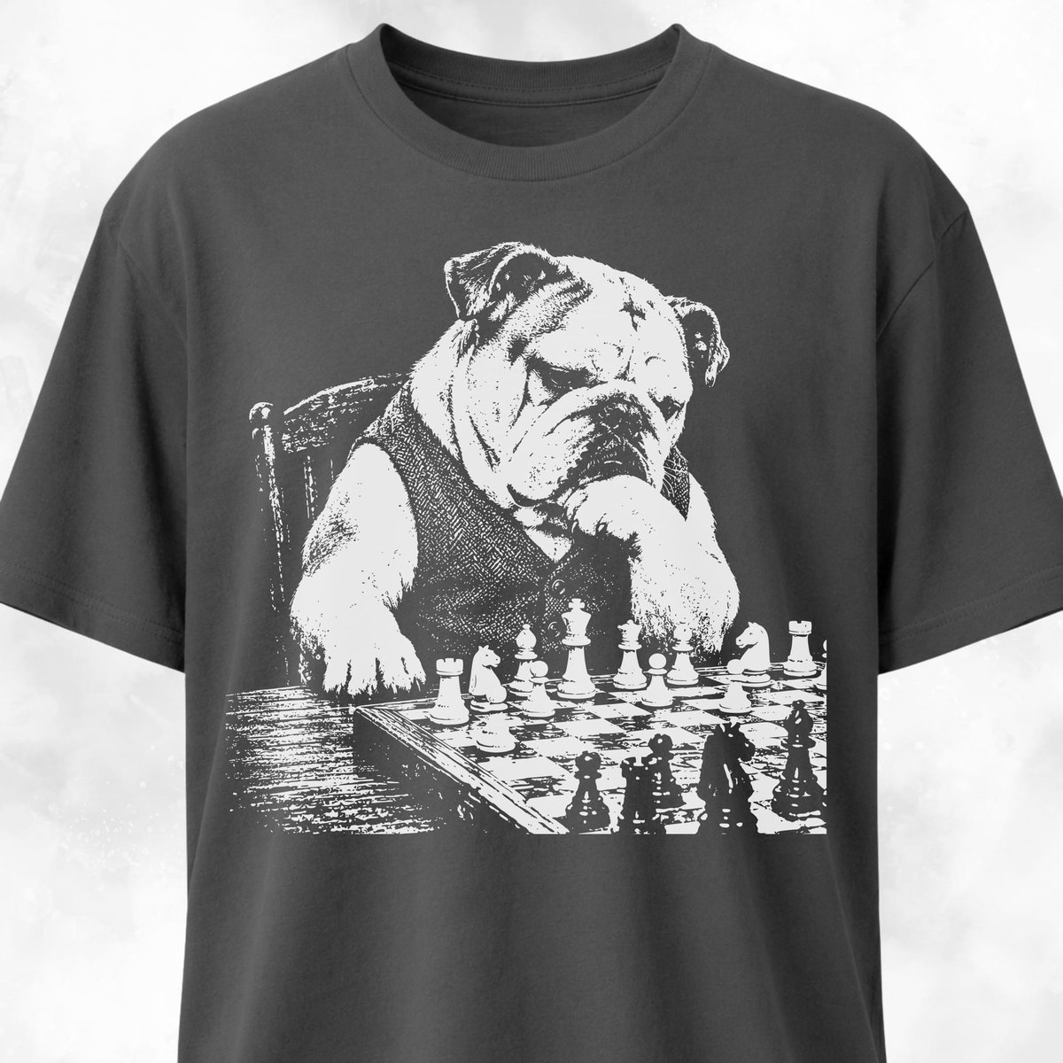 Chess Bulldog T Shirt Gift For Dog Lover