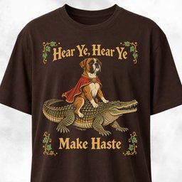 Boxer Riding A Crocodile T Shirt Gift For Dog Lover