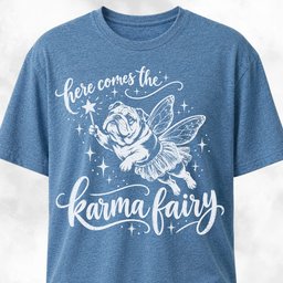 Bulldog Karma Fairy T Shirt Design Gift For Dog Lover